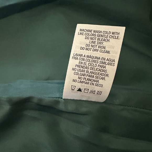 Simply Styled cross zip biker jacket in green size L - Picture 7 of 8